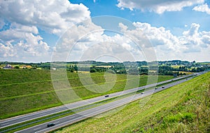 landscape highway, A1 highway north south section Pyrzowice - Piekary ÃÅ¡lÃâ¦skie photo